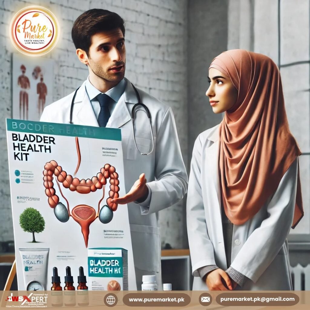 Bladder health kit explained by doctors at Puremarket.pk